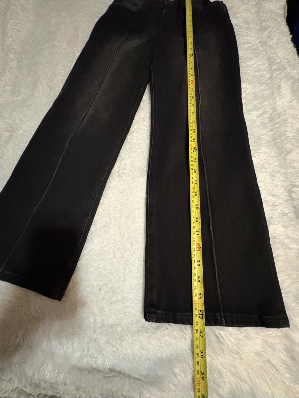 KUT from the Kloth Charlotte Black Seamed High Waist Flare Leg Size 0 - Picture 10 of 15